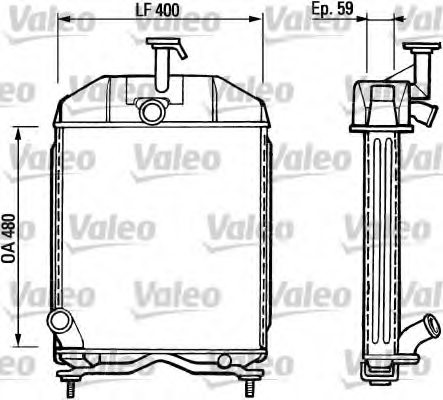 VALEO 730804 Radiator, engine cooling